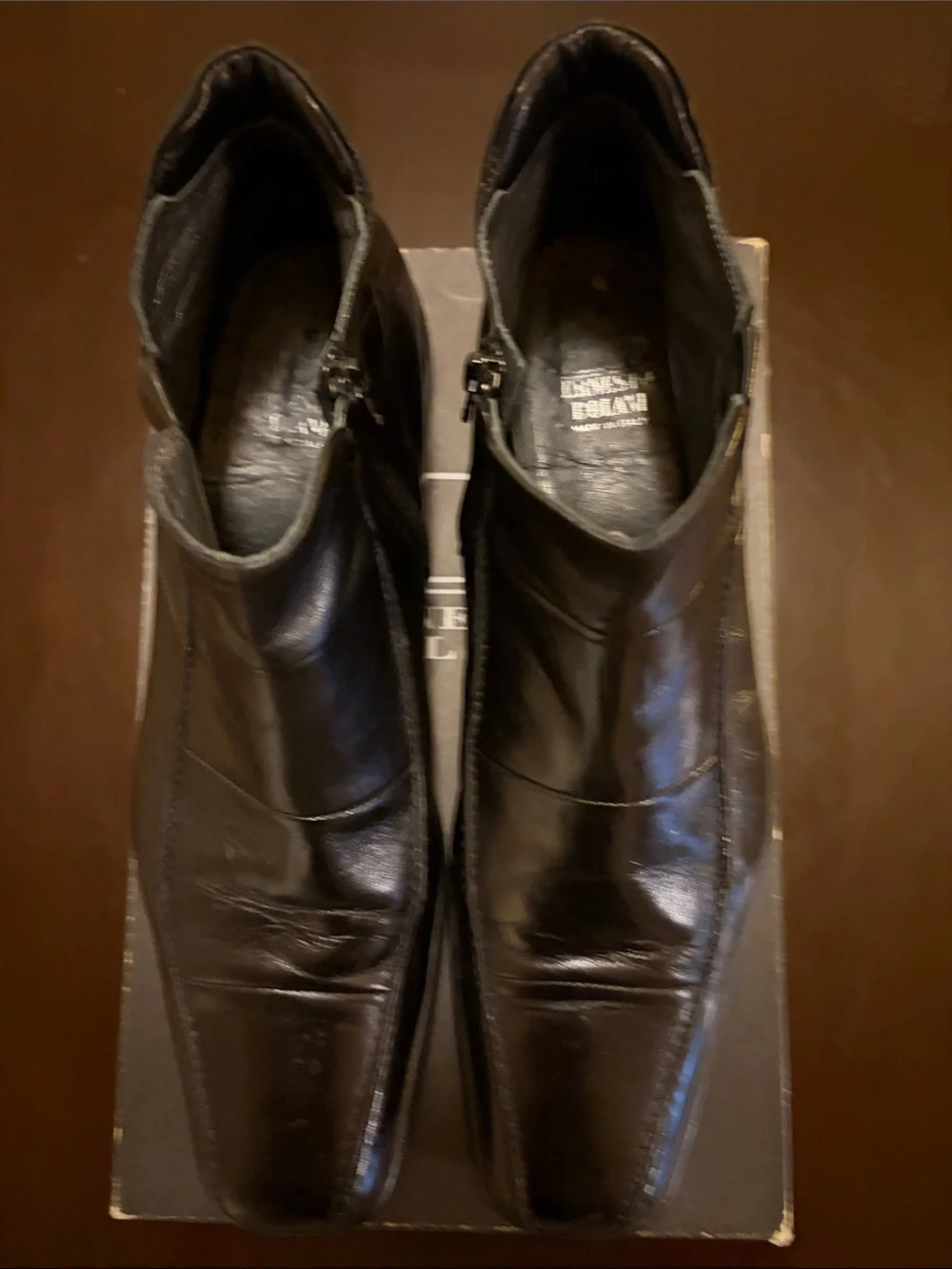 Men's Black Leather Chukka Boots by